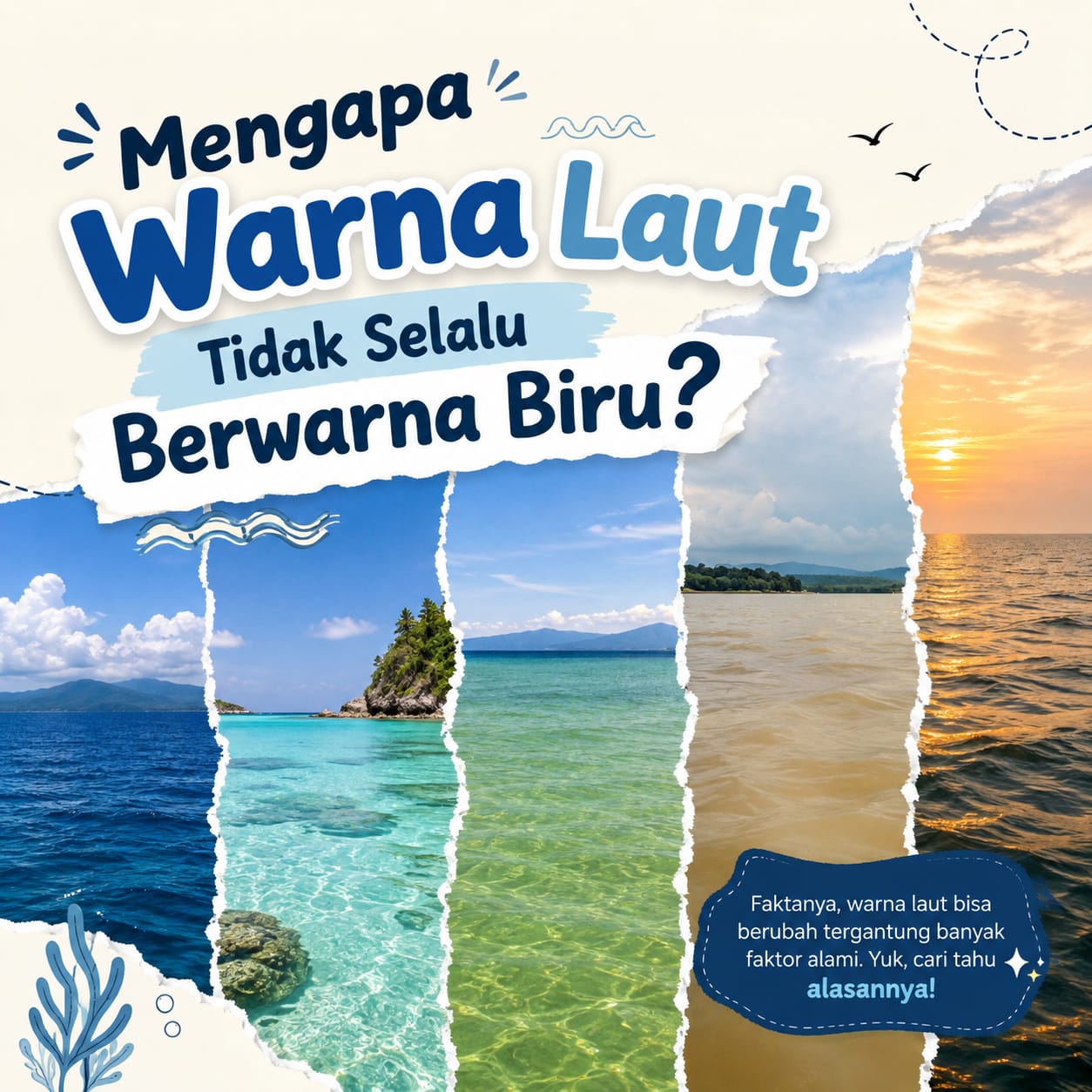 Fakta Sains: Kenapa Warna Laut Tidak Selalu Biru